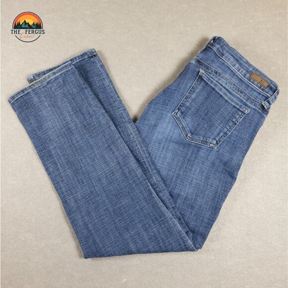 Kut From The Kloth Straight Jeans Blue Medium Wash Denim Pockets Women's 14 - Picture 1 of 12